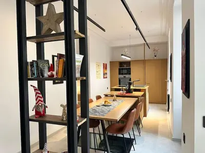 Cuisine ou kitchenette dans l'établissement Le Big Stork - Appartement - Centre Historique