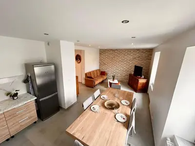 Cuisine ou kitchenette dans l'établissement Appartement neuf Mulhouse