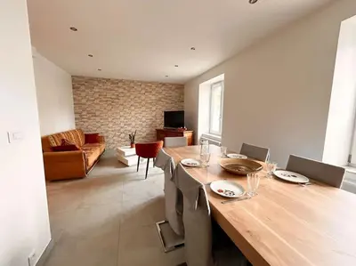 Coin salon dans l'établissement Appartement neuf Mulhouse
