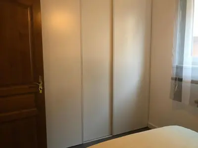 Un ou plusieurs lits dans un hébergement de l'établissement Appartement Les Sorbiers