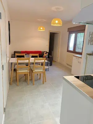 Cuisine ou kitchenette dans l'établissement Le Beuty