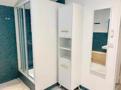 Salle de bains dans l'établissement Le Beuty