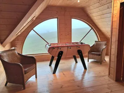 Plan de l'établissement Domaine la Clairière Le Chêne Grande maison avec Sauna Terrasse Brasero et baby-foot