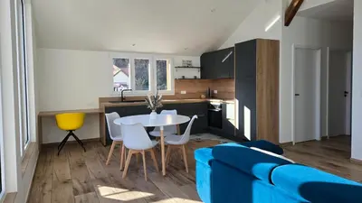 Cuisine ou kitchenette dans l'établissement Appartement moderne et cosy