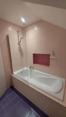 Salle de bains dans l'établissement Maison La Belfort You proche TechnHom