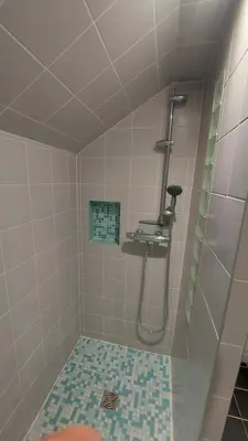 Salle de bains dans l'établissement Maison La Belfort You proche TechnHom