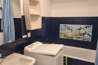 Salle de bains dans l'établissement Le petit Géromois - Free parking