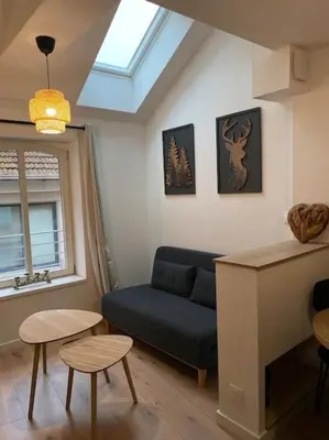 Coin salon dans l'établissement Nouveau-L'Alsakrat-au coeur de Munster