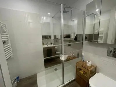 Salle de bains dans l'établissement Appartement proche centre Colmar parking public gratuit