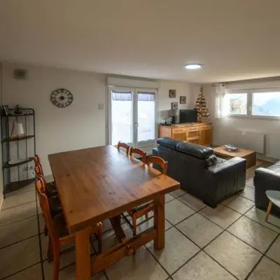 Coin salon dans l'établissement Le Lipa - gite cosy avec vue imprenable