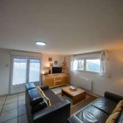 Coin salon dans l'établissement Le Lipa - gite cosy avec vue imprenable