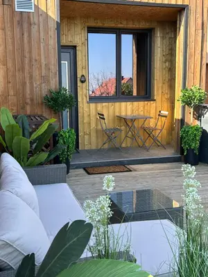 Balcon ou terrasse dans l'établissement Suite Josefina - SPA&SAUNA - au cœur de la route des vins