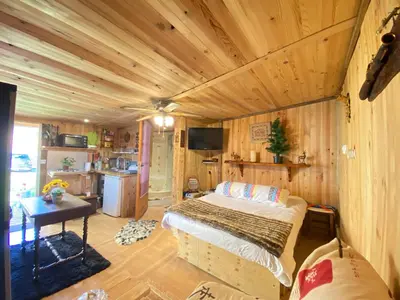 Télévision ou salle de divertissement dans l'établissement Mobile home gerardmer