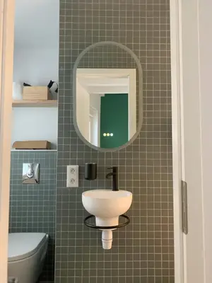 Salle de bains dans l'établissement Tiny house avec terrasse privée