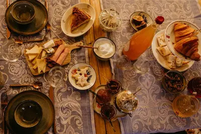 Nourriture dans la maison de vacances ou à proximité