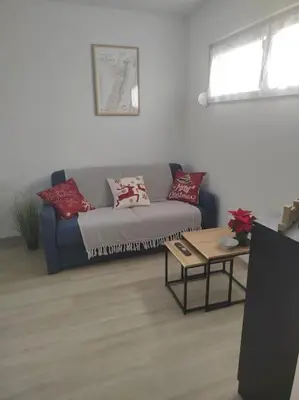 Coin salon dans l'établissement Gîte indépendant de plein pied près de Colmar