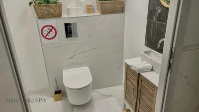 Salle de bains dans l'établissement SUITE SOLIE SPA Wintzenheim