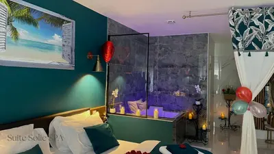 Salle de bains dans l'établissement SUITE SOLIE SPA Wintzenheim