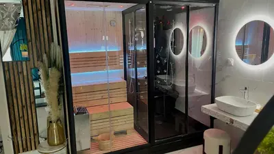 Salle de bains dans l'établissement SUITE SOLIE SPA Wintzenheim