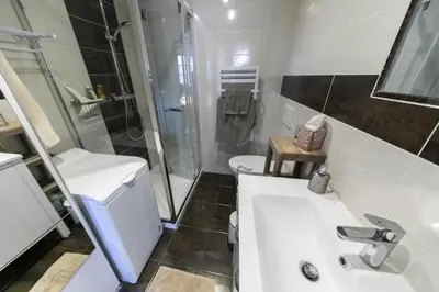 Salle de bains dans l'établissement Origin'Alsace