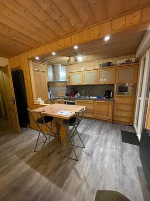 Cuisine ou kitchenette dans l'établissement T'Choupette des Vosges