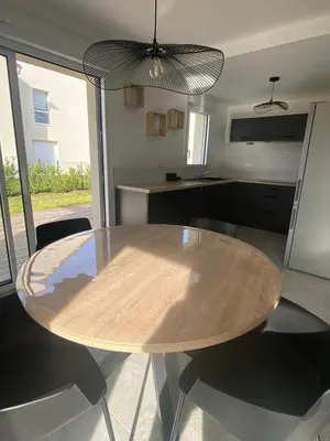 Cuisine ou kitchenette dans l'établissement L'Albertine proche Colmar