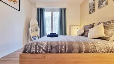 Un ou plusieurs lits dans un hébergement de l'établissement Le Petit Léon - Colmar - Fibre - RBNB