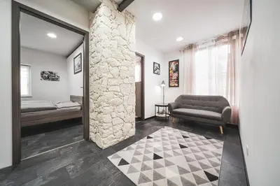 Un ou plusieurs lits dans un hébergement de l'établissement Loft moderne en Alsace! Proche Europa Park