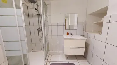 Salle de bains dans l'établissement Le Nid Caché Mulhouse