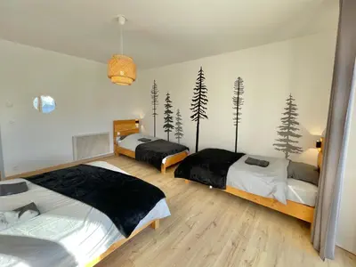 Plan de l'établissement Gîte 15 personnes Sauna et Spa