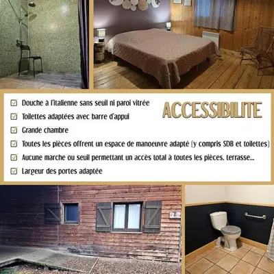 Plan de l'établissement Le Nénuphar - Chalet avec terrasse