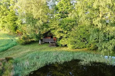 Paysage naturel près de le chalet