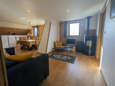 Plan de l'établissement Appartement à la ferme vosgienne avec terrasse, cheminée et wifi - FR-1-589-759