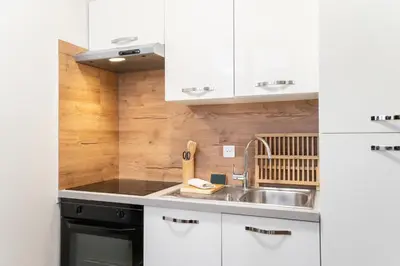 Cuisine ou kitchenette dans l'établissement La Tigresse Colmar Centre
