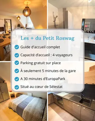 Plan de l'établissement Le Petit Roswag - Parking Gratuit - Proche Gare - Commerces à proximité