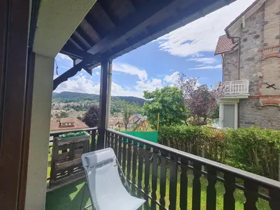 Vue générale sur la montagne ou vue sur la montagne depuis l'appartement