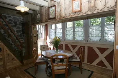 Coin salon dans l'établissement Gîte du Bien-Être