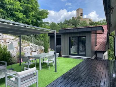 Jardin de l'établissement La Closerie du Château - Vignoble à 10mn de COLMAR