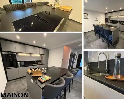 Cuisine ou kitchenette dans l'établissement Maison et Appartement séparé de 300m