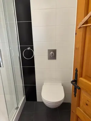 Salle de bains dans l'établissement Gîte des Cigogneaux