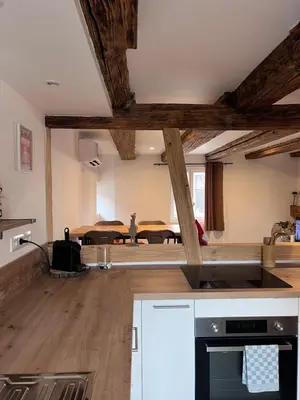 Cuisine ou kitchenette dans l'établissement Appartement 1769