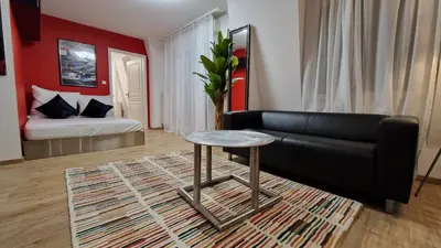 Un ou plusieurs lits dans un hébergement de l'établissement Swiss Border Apartment for 4 People, Free Parking, 1min from Basel