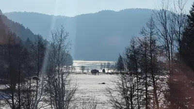 Paysage naturel près de le chalet