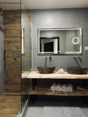 Salle de bains dans l'établissement Le Nid de la Cathédrale