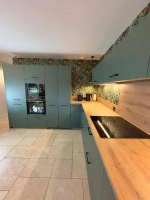 Cuisine ou kitchenette dans l'établissement Logement du 162