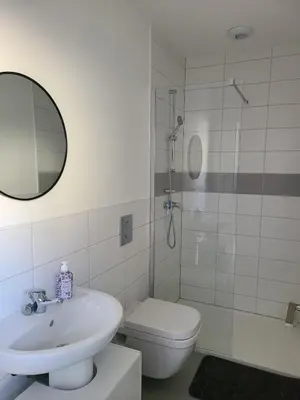 Salle de bains dans l'établissement L'Authentique - Mulhouse Centre