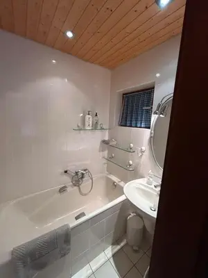 Salle de bains dans l'établissement Chalet vue panoramique, Gaschney, Vosges, Colmar