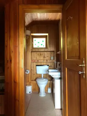 Salle de bains dans l'établissement Chalet vue panoramique, Gaschney, Vosges, Colmar