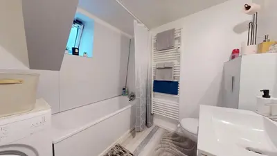 Salle de bains dans l'établissement Le Napoléon Mulhouse