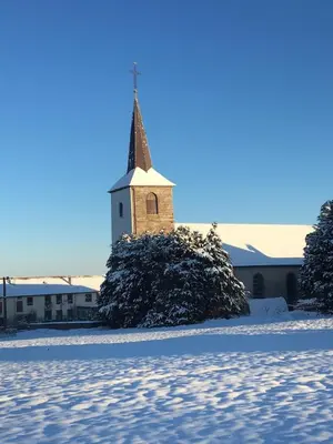 L'établissement Gîte du plateau de champdray en hiver
